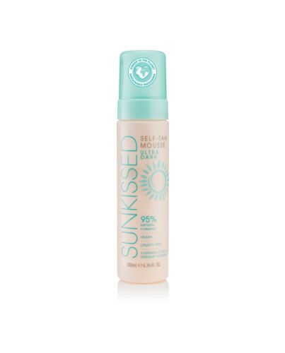 Sunkissed 95 Percent Natural Self Tan Mousse 200ml - Ultra Dark-I770885