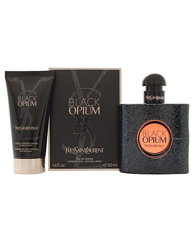 Yves Saint Laurent Black Opium Gift Set 50ml EDP + 50ml Body Lotion-W033828