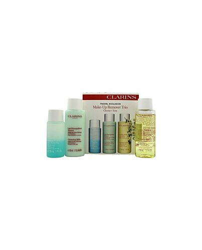 Clarins Make Up Removal Trio 30ml Instant Eye Make Up Remover + 50ml Cleansing Milk + 50ml Toning Lotion-J28729