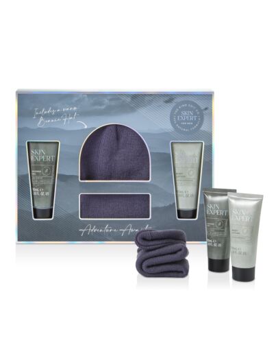 The Kind Edit Co. Skin Expert Beanie Gift Set 100ml Shower Gel + 100ml Body Lotion + Beanie Hat-V361746