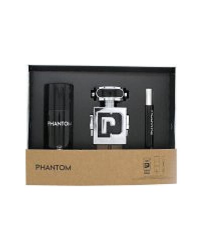 Paco Rabanne Phantom Gift Set 100ml EDT + 10ml EDT + 150ml Deodorant Spray-F102651 | Maznun Fashion