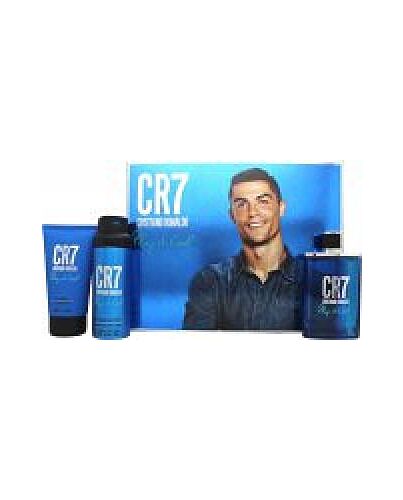 Cristiano Ronaldo CR7 Play It Cool Gift Set 100ml EDT Spray + 150ml Shower Gel +150ml Body Spray-L324013