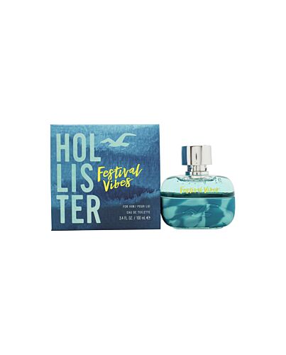 Hollister Festival Vibes For Him Eau de Toilette 100ml Spray-I535244 | Maznun Fashion