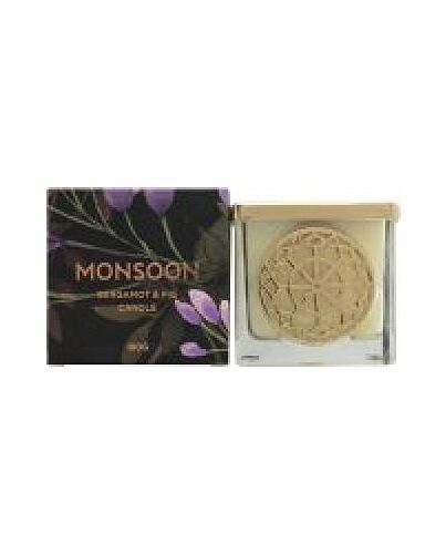 Monsoon Bergamot & Fig Scented Candle 180g-W338762 | Maznun Fashion