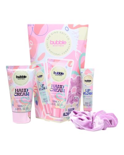 Q-Ki Glam Collection Gift Set Hair Scrunchie + Lip Gloss + Hand Cream-L726283