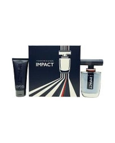 Tommy Hilfiger Impact Gift Set 100ml EDT + 100ml Hair & Body Wash + 4ml EDT-B236427 | Maznun Fashion