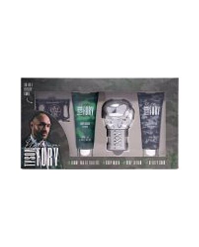 Tyson Fury Platinium Gift Set 100ml EDT + 100ml Body Wash + 100ml Body Lotion + Utility Card-B776472 | Maznun Fashion