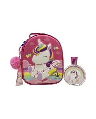 Air-Val Eau My Unicorn Gift Set 100ml EDT + Lip Gloss + Bag-J236481 | Maznun Fashion