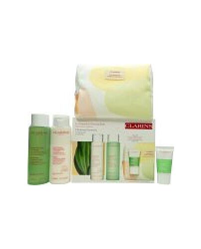 Clarins Cleansing Essentials Gift Set 200ml Cleansing Milk + 200ml Toning Lotion + 15ml Pure Scrub + Bag-J560381