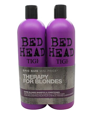 Tigi Duo Pack Bed Head Dumb Blonde 750ml Shampoo + 750ml Conditioner-C89352
