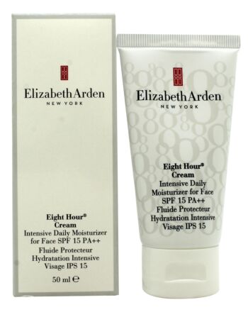 Elizabeth Arden Eight Hour Cream Intensive Daily Moisturizer for Face 50ml SPF15-E635206
