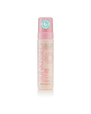 Sunkissed 95 Percent Natural Self Tan Mousse 200ml - Medium-D654637