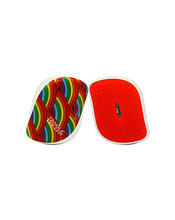 Tangle Teezer Compact Styler Detangling Hair Brush - Rainbow Galore-B996387