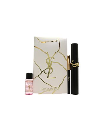 Yves Saint Laurent Lash Clash Gift Set 8ml Lash Clash Mascara - 01 Black + Mini Dessin du Regard Eyeliner - Black + 8ml Expert Makeup Remover-B866445