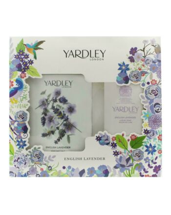 Yardley English Lavender Gift Set 200g Perfumed Talc + 100g Fragranced Soap-F62151