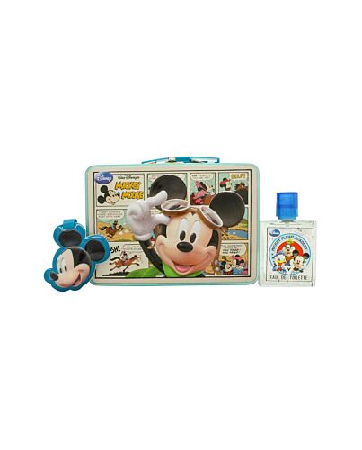 Disney Mickey Mouse Gift Set 50ml EDT Spray + Luggage Tag + Travel Case-E835185 | Maznun Fashion