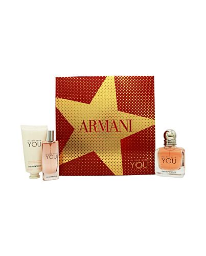 Giorgio Armani Emporio Armani In Love With You for Her Gift Set 50ml EDP + 15ml EDP + 50ml Hand Cream-W375757 | Maznun Fashion