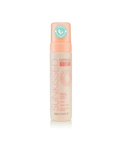 Sunkissed 95 Percent Natural Express 1 Hour Tan Mousse 200ml-S329247 | Maznun Fashion