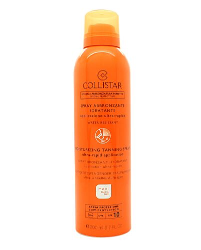 Collistar Perfect Moisturising Tanning Spray 200ml SPF10 | Maznun Fashion