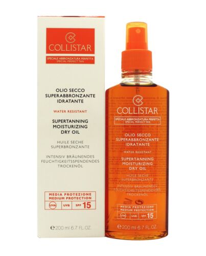 Collistar Supertanning Dry Oil SPF15 200ml | Maznun Fashion