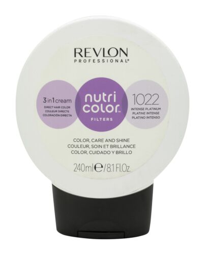 Revlon Nutri Color Filters 3 in 1 Cream Hair Colourant 240ml -1022 Intense Platinum | Maznun Fashion