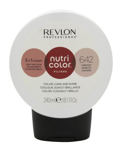 Revlon Nutri Color Filters 3 in 1 Cream Hair Colourant 240ml - 642 Chestnut | Maznun Fashion
