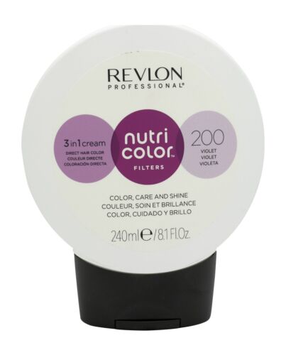 Revlon Nutri Color Filters 3 in 1 Cream Hair Colourant 240ml - 200 Violet | Maznun Fashion