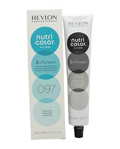 Revlon Nutri Color Filters 3 in 1 Cream Hair Colourant 100ml - 097 Turquoise | Maznun Fashion
