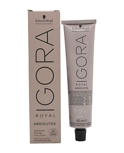 Schwarzkopf Igora Royal Absolutes Anti-Age Permanent Color Creme 60ml - 5-80 | Maznun Fashion
