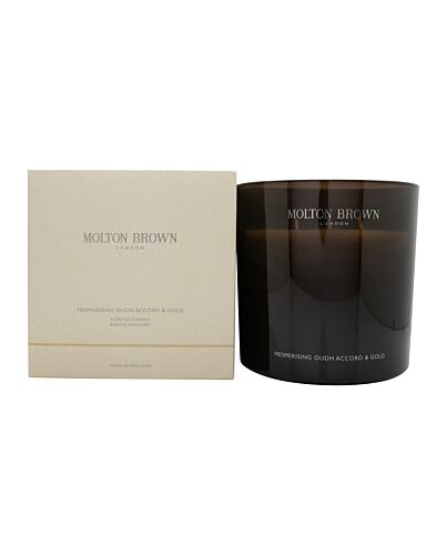 Molton Brown Mesmerising Oudh Accord & Gold 3 Wick Candle 600g | Maznun Fashion