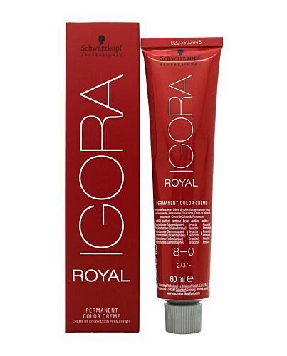 Schwarzkopf Igora Royal Permanent Color Creme 60ml - 8-0-N473546 | Maznun Fashion