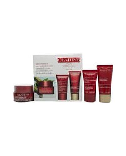 Clarins Super Restorative All Skin Types Gift Set 50ml Day Cream + 15ml Night Cream + 30ml Hand Cream-F417451 | Maznun Fashion