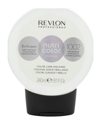 Revlon Nutri Color Filters 3 in 1 Cream Hair Colourant 240ml - 1002 Pale Platinum-D4166116 | Maznun Fashion