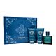 Versace Eros Gift Set 50ml EDT + 50ml Aftershave Balm + 50ml Shower Gel-Q291106