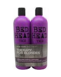 Tigi Duo Pack Bed Head Dumb Blonde 750ml Shampoo + 750ml Conditioner-C89352 | Maznun Fashion