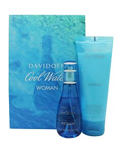 Davidoff Cool Water Woman Gift Set 30ml EDT + 75ml Body Lotion | Maznun Fashion
