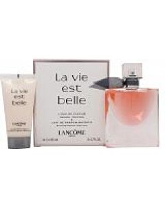 Lancome La Vie Est Belle L'Eau de Parfum Gift Set 50ml Spray + 50ml Body Lotion-E955188 | Maznun Fashion