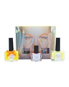 Ciaté Corrupted Neon Manicure Gift Set 13.5ml Neon Orange Nail Polish + 10g Neon Glitter + 5ml Black Light Top Coat | Maznun Fashion