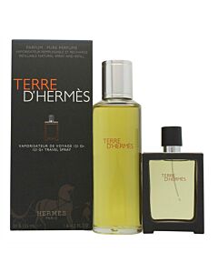 Hermès Terre d'Hermès Gift Set 30ml Parfum Spray + 125ml Parfum Refill-K64779 | Maznun Fashion
