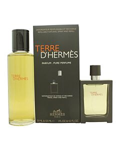 Hermès Terre d'Hermès Gift Set 30ml Parfum Spray + 125ml Parfum Refill | Maznun Fashion