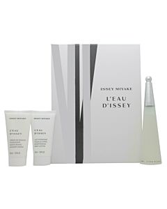 Issey Miyake L'eau d'Issey Gift Set 50ml EDT + 50ml Body Lotion + 50ml Shower Cream-L27593 | Maznun Fashion