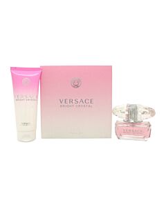 Versace Bright Crystal Gift Set 50ml EDT + 100ml Body Lotion | Maznun Fashion