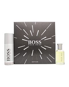 Hugo Boss Boss Bottled Gift Set 50ml EDT + 150ml Deodorant Spray | Maznun Fashion