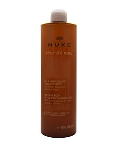 Nuxe Reve de Miel Face and Body Ultra-Rich Cleansing Gel 400ml - Dry/Sensitive Skin | Maznun Fashion