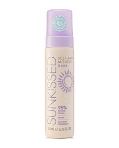 Sunkissed 95 Percent Natural Self Tan Mousse 200ml - Dark | Maznun Fashion