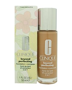 Clinique Beyond Perfecting Foundation + Concealer 30ml - 07 Cream Chamois | Maznun Fashion