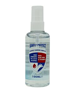 Simply Protect Alcohol Cleansing Hand Gel 100ml | Maznun Fashion