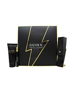 Carolina Herrera Bad Boy Gift Set 100ml EDT + 100ml Shower Gel + 10ml EDT | Maznun Fashion