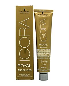 Schwarzkopf Igora Royal Absolutes Anti-Age Permanent Color Creme 60ml - 6-70 | Maznun Fashion