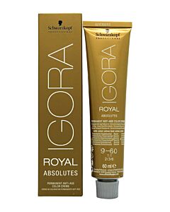 Schwarzkopf Igora Royal Absolutes Anti-Age Permanent Color Creme 60ml - 9-60 | Maznun Fashion